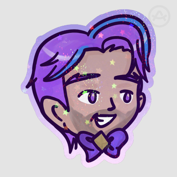 Crystal Rose Jayce Holo Sticker