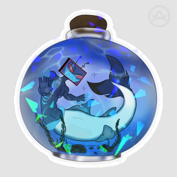 Vox Shark Die Cut Sticker