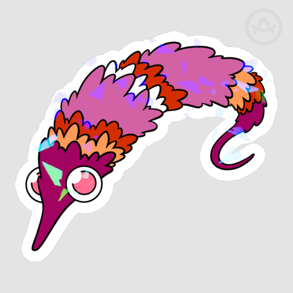 Pride Worm Sticker
