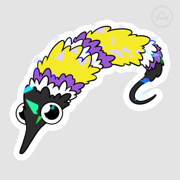 Pride Worm Sticker