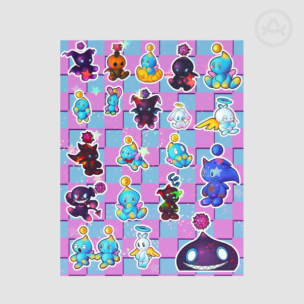 Chao Coated Paper Stickers Sheet