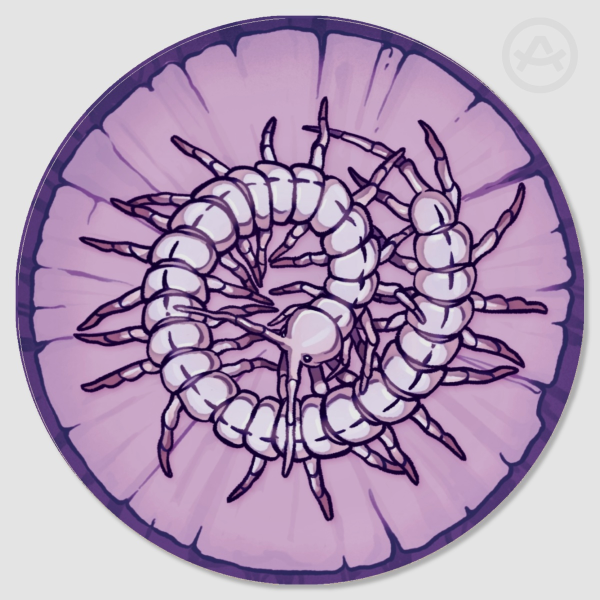 Centipede Wood Coaster