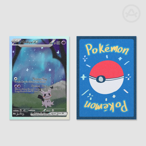Rainbow Holographic Mimikyu Card