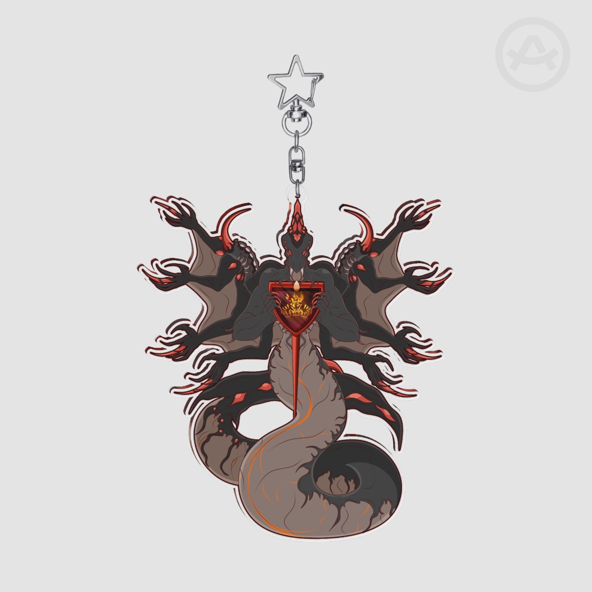 Glory Incarnate [LARGE] Clear Acrylic Keychains [Final Fantasy XIV FFXIV FF14]