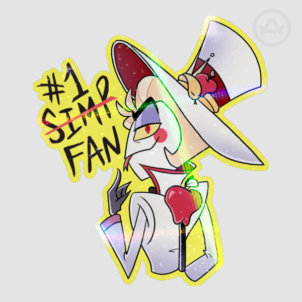 #1 Simp - I MEAN FAN / Lucifer Sticker