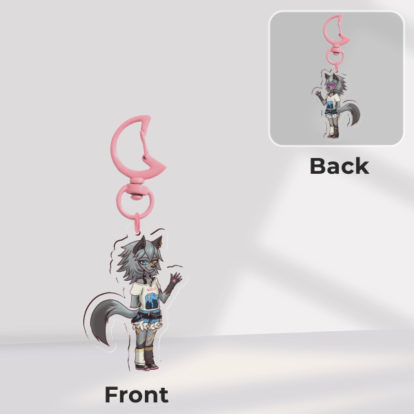 Fortnite Wolfie Double Sided Acrylic Charm