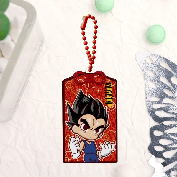 V2 Vegeta Omamori DragonBall Full Bleed Acrylic Keychain