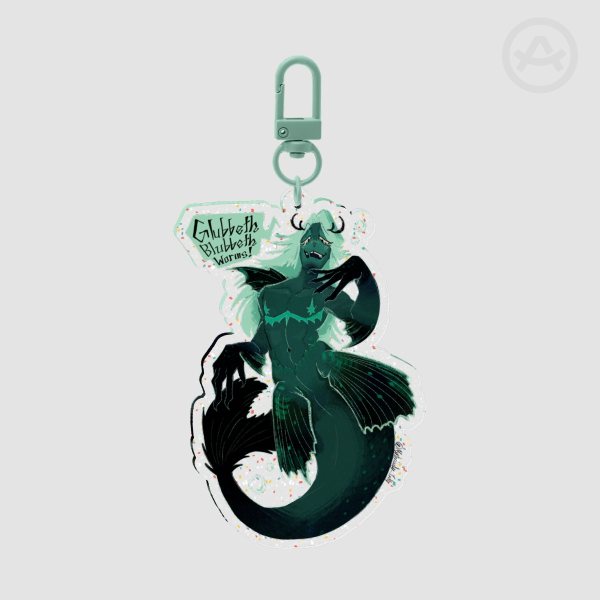 MerRouxls Glitter Keychain