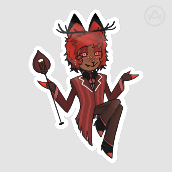 [Hazbin Hotel] Alastor Die Cut Sticker