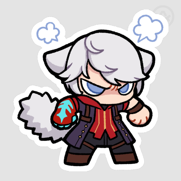 [ DMC ] Angry Nero Sticker