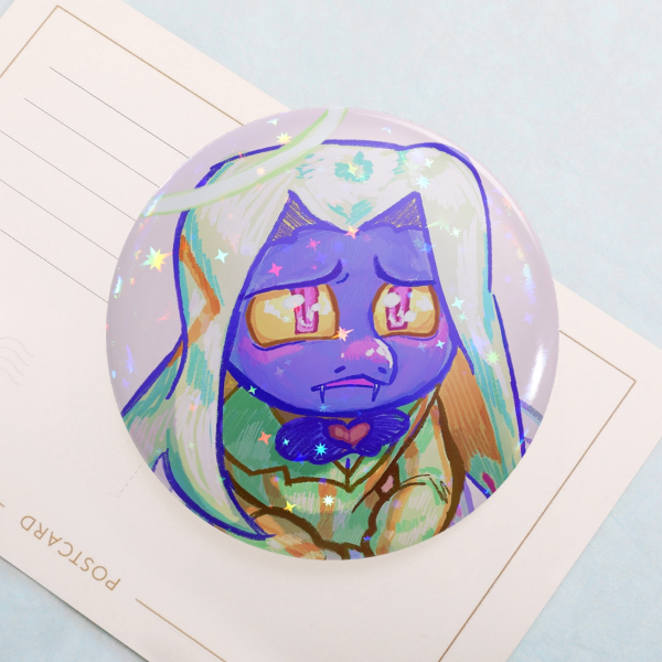 Sir Pentious Hazbin Hotel Button Pin