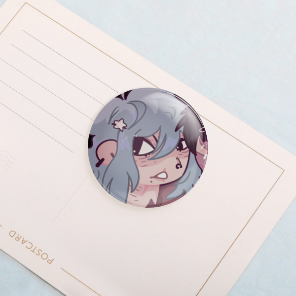 Shigaraki Round Badges (Button Pins)