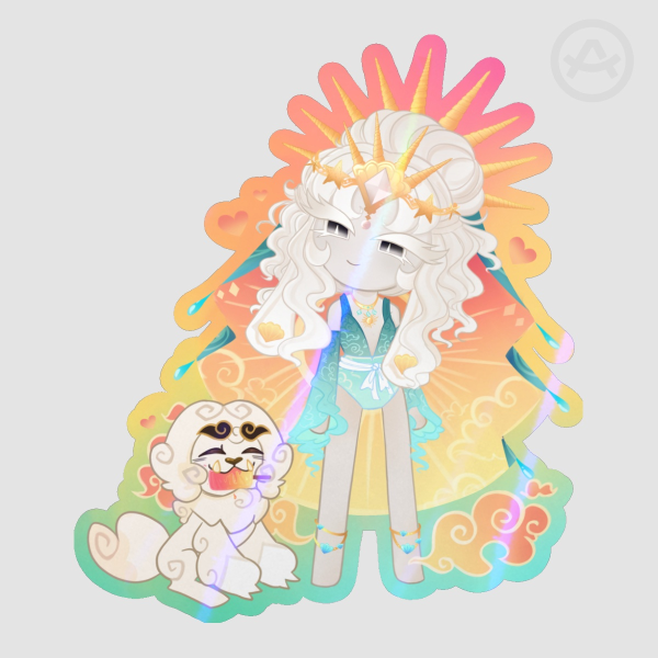 Mystic flour summer sticker