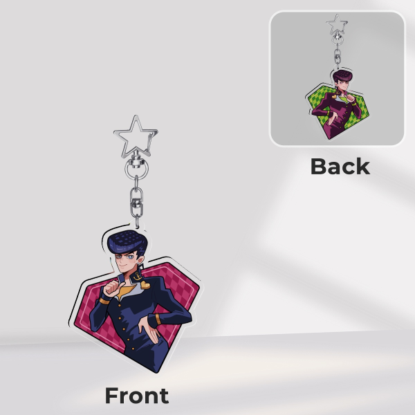 Josuke Keychain (Double Side) (Jojo's Bizarre Adventure)