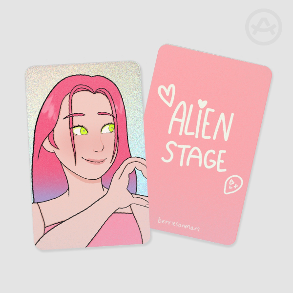 Mizi Heart Holographic Photocard | Alien Stage
