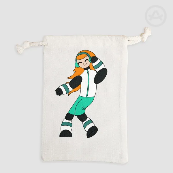 Dancing Eleven drawstring pouch