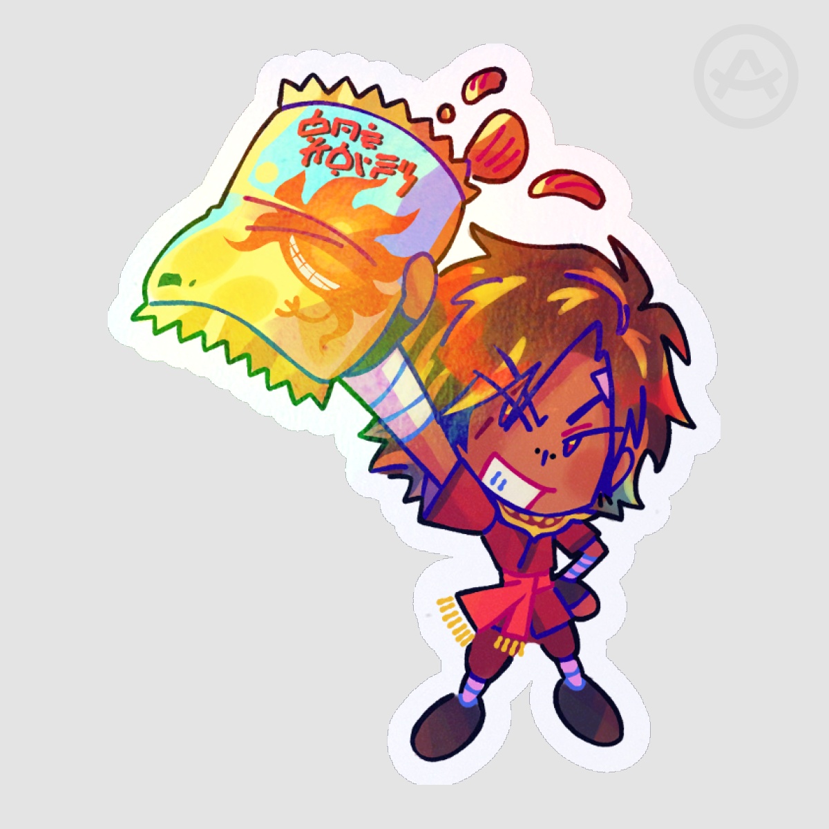 [NINJAGO] Kai Snacks Sticker