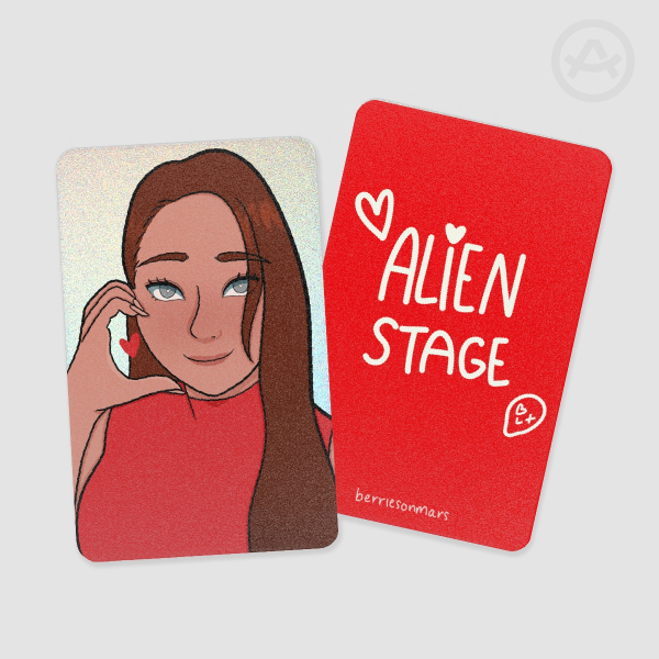 Hyuna heart Holographic Photocard  | Alien Stage