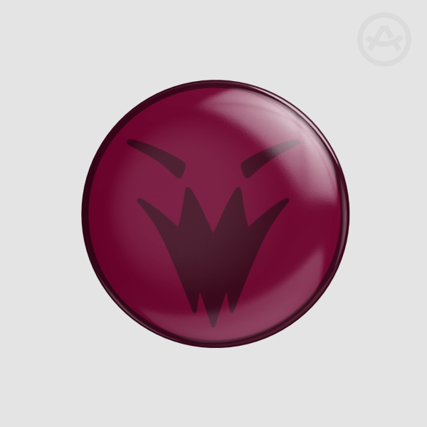 HP Logo Pin Dark Red