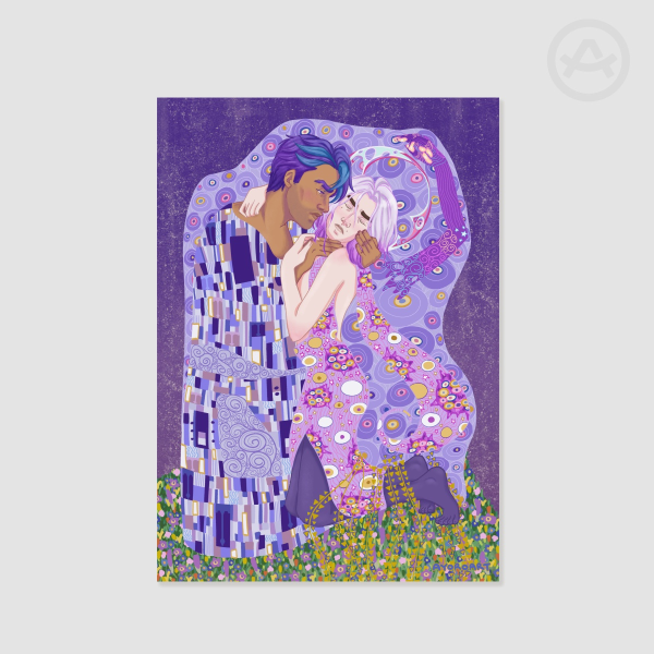 Jayvik Pastel Kiss Small Poster
