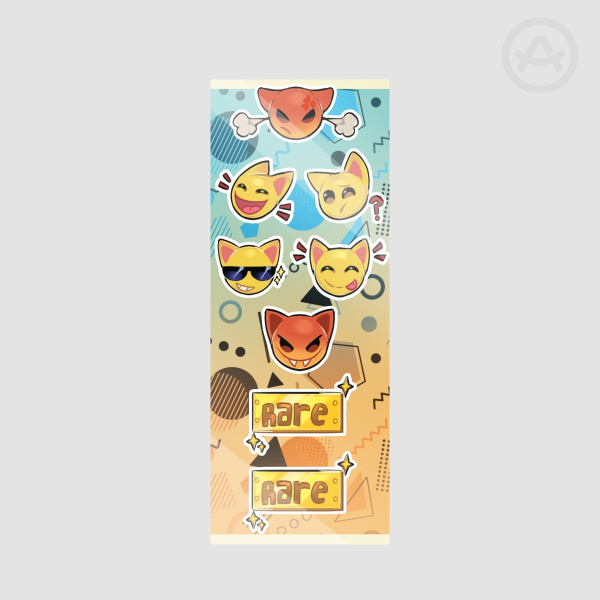 Animal Jam Emonji And Rare Badge Sticker Sheet