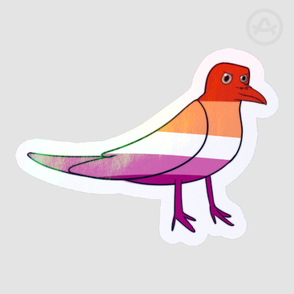 Lesbian flag Bird