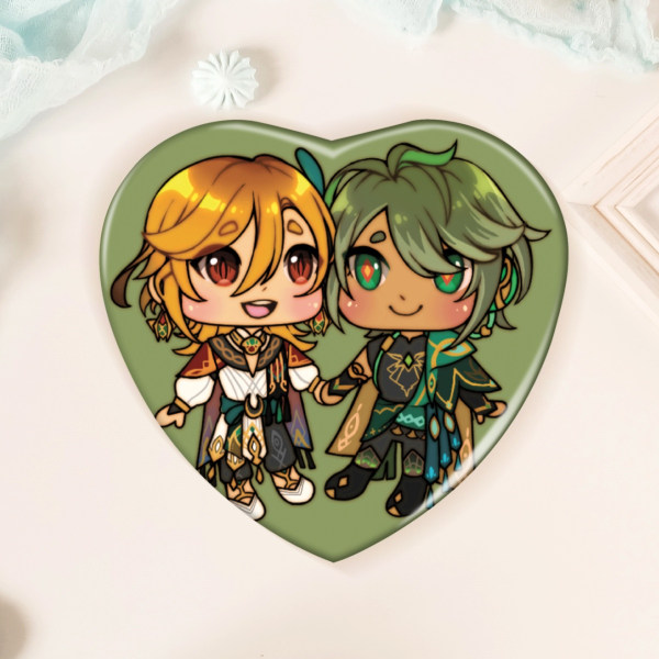 Haikaveh Heart Shape Holographic Badge