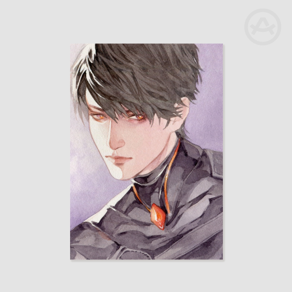 CALEB ULTIMATE WEAPON LOVE AND DEEPSPACE, Watercolor Poster Printing