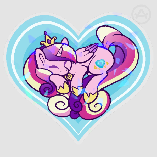 Princess Cadence Heart PET Vinyl Sticker