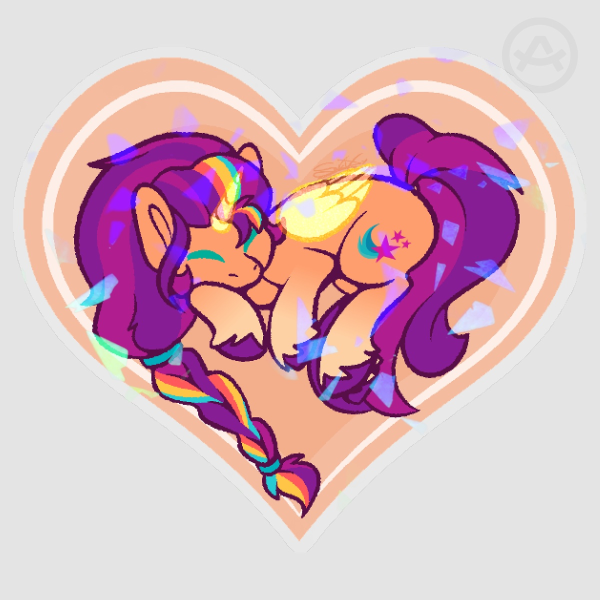 Sunny Starscout Heart PET Vinyl Sticker