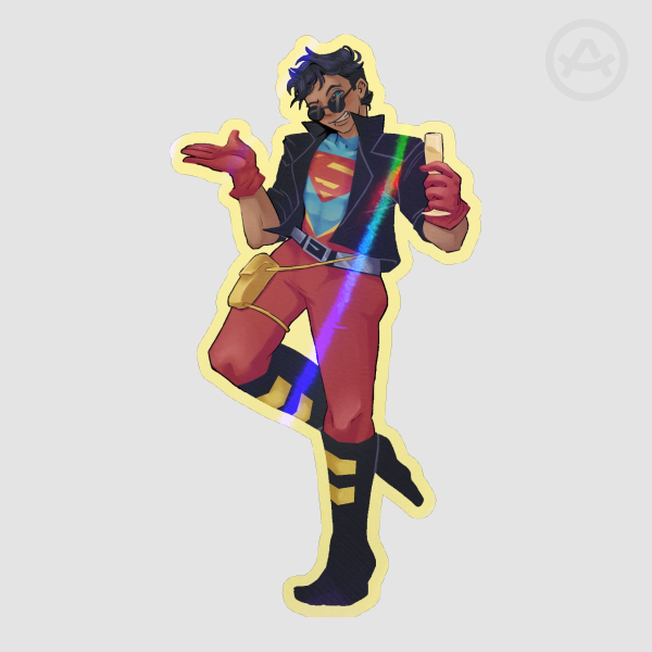 Superboy Kon-El New Year's Sticker