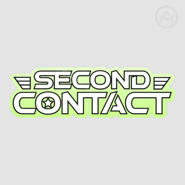 Second Contact Logo Die Cut Sticker