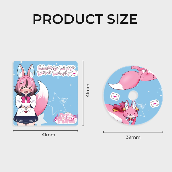 Clumsy Little Love Letter CD Keychain