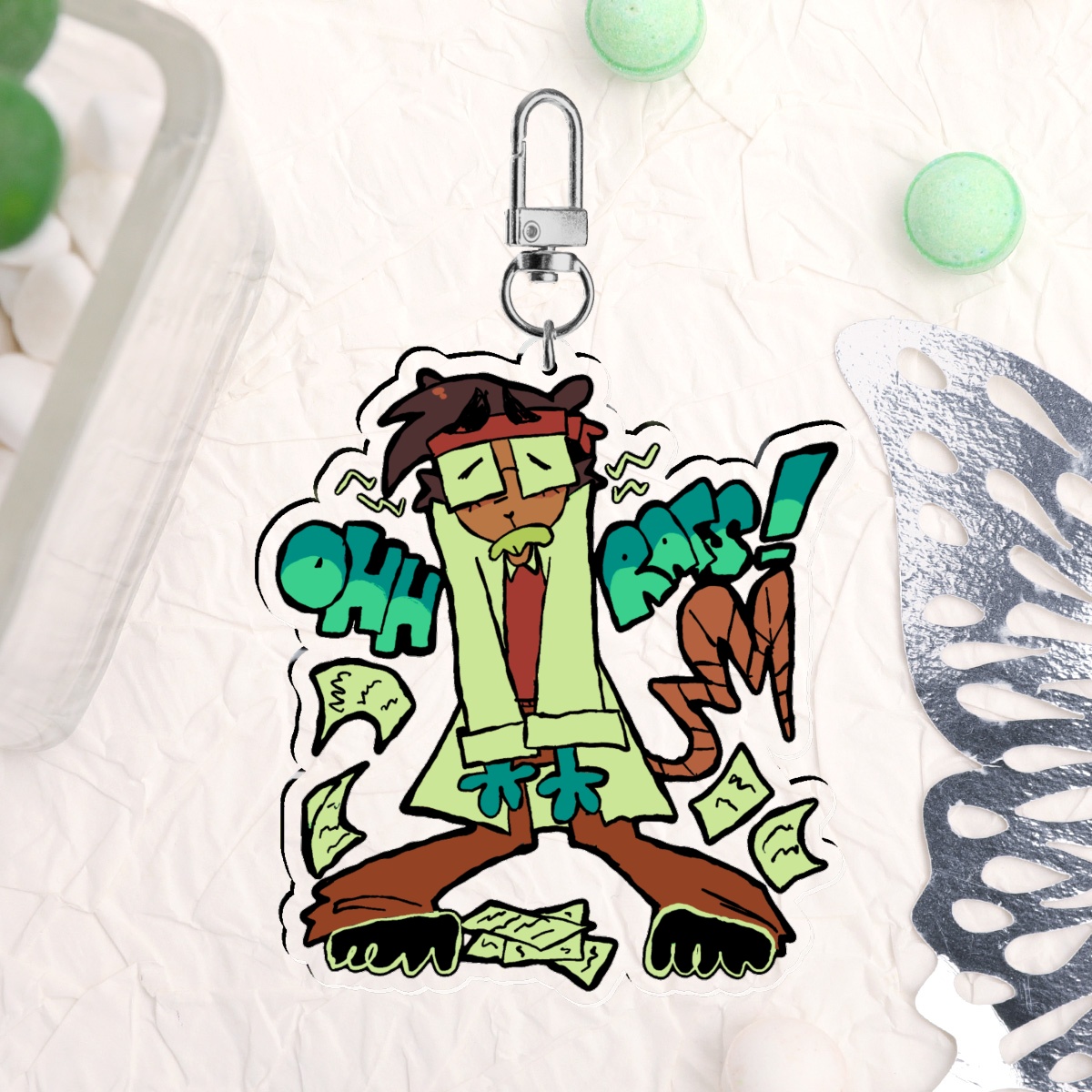 Doied - QSMP Keychain by Fxshbonezz - ACGGOODS