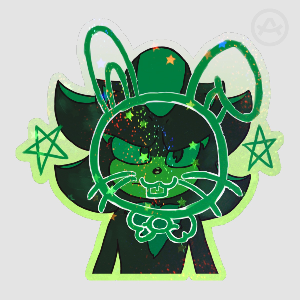 [Sonic] Shadow Bunny Die Cut Sticker