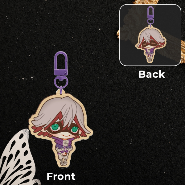 FUU HII Double Design Wood Keychains
