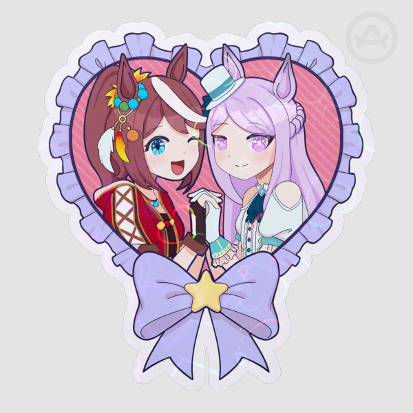 teimaku hug!! holo sticker