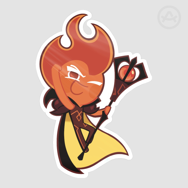 [Cookie Run - Legendary Set A] Fire Spirit Cookie Sticker