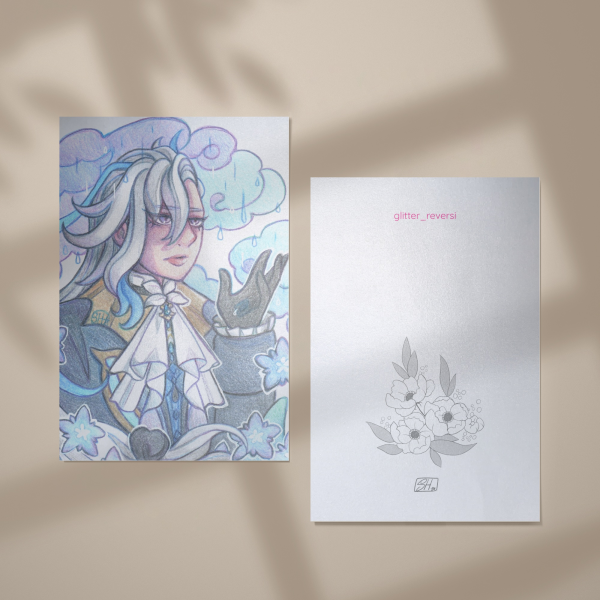 Neuvillette (Genshin) pearl Postcard