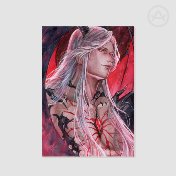 30x40 SYLUS Long hair Watercolor Illustration LOVE AND DEEPSPACE Poster Printing