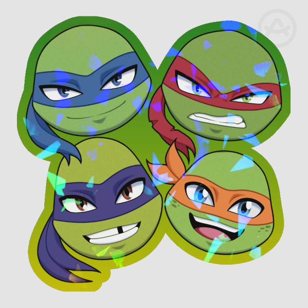 TMNT 2012 Heads [STICKER]