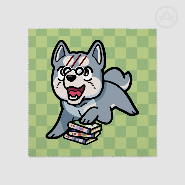 Gin with Books Glasses Cloth