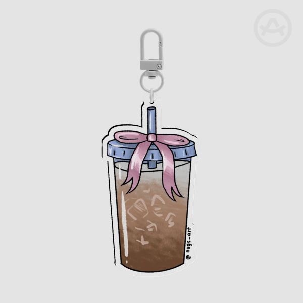 Iced Coffee Acrylic Keychain