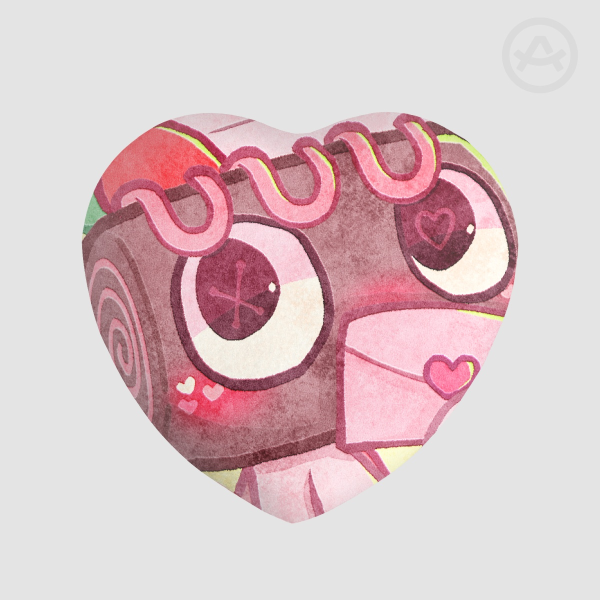 DW Valentines AU Cosmo Heart Plush Badge