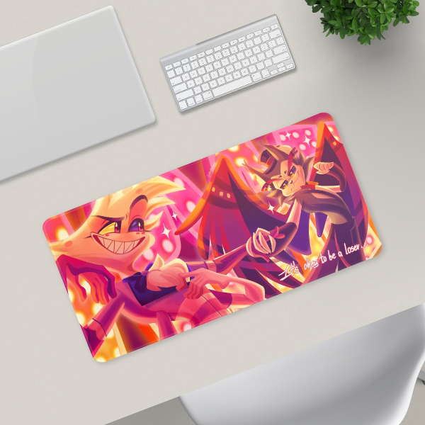 Angel x Husk Hazbin Desk Pad