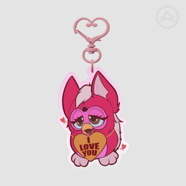 Valentine's furby Acrylic Keychains
