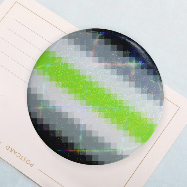 Agender Pixel Button Pin