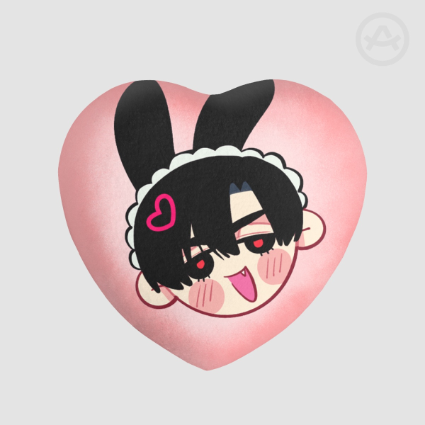 Ivan Heart Shape Plush Badge