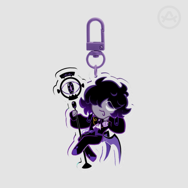 Black Sapphire Cookie | CRK | Clear Acrylic Keychain