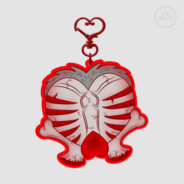 Horror!Sans Ribs Acrylic Keychain